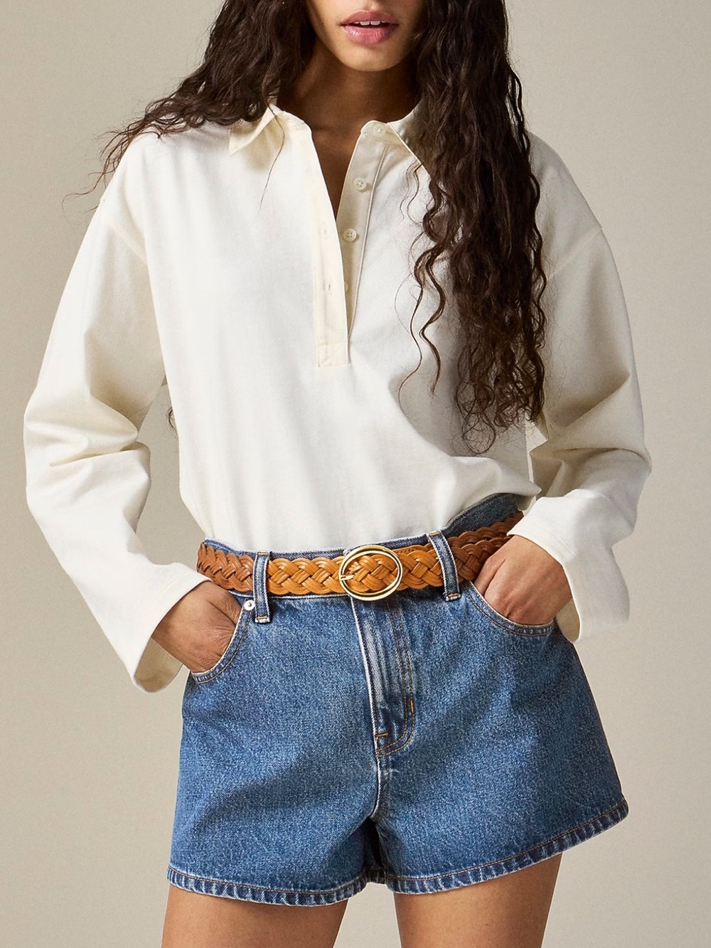 J. Crew Vintage-Style Mid-Blue Denim Shorts